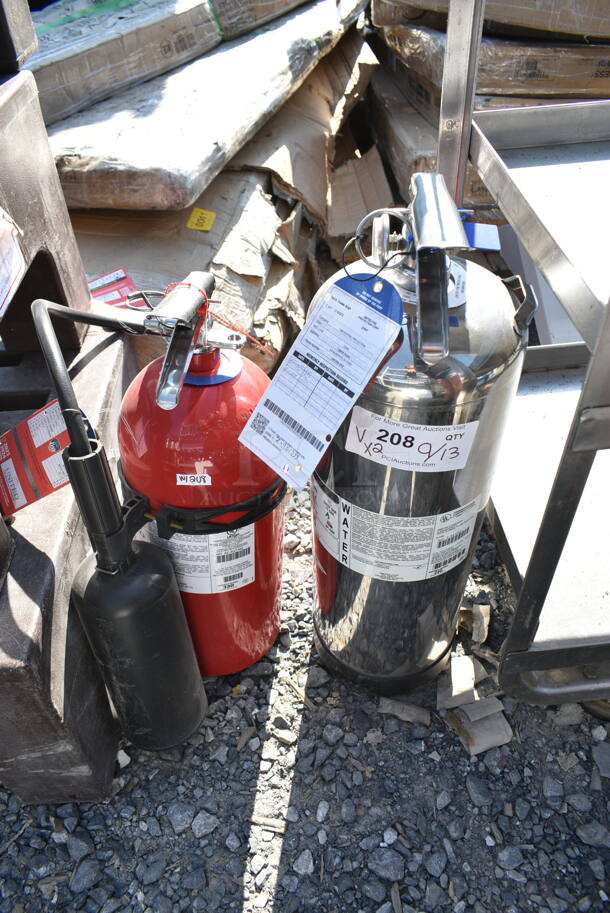 2 Fire Extinguishers. 2 Times Your Bid! Buyer Must Pick Up - We Will Not Ship This Item. - Image 1 of 5