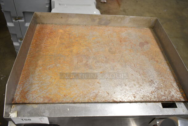 Anvil FTA 8024 Stainless Steel Commercial Countertop Electric Powered Flat Top Griddle. 220 Volts, 1 Phase. - Image 3 of 4