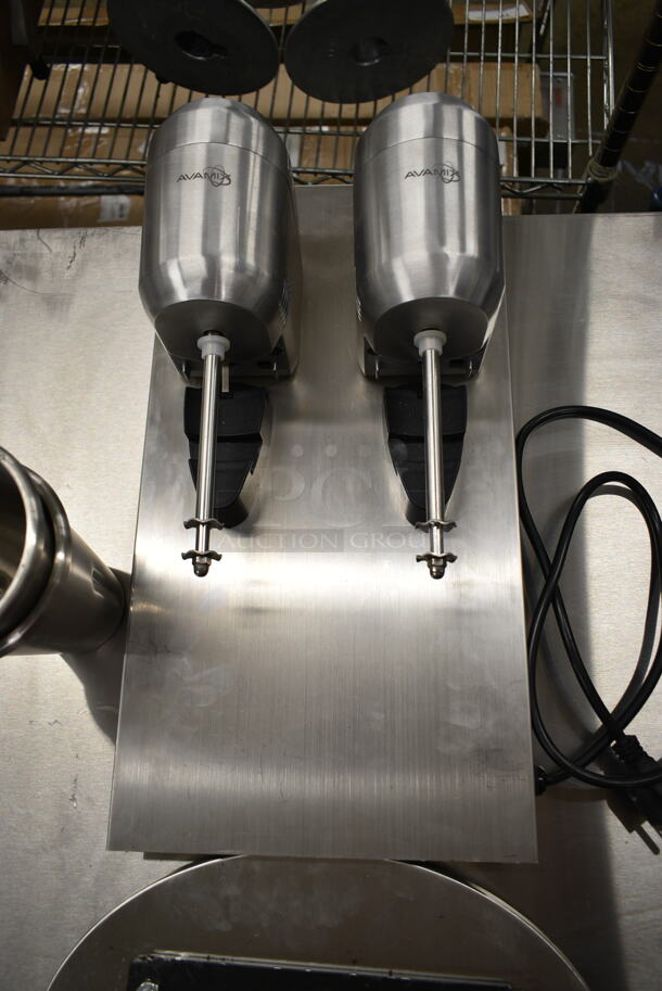 BRAND NEW SCRATCH AND DENT! AvaMix DM-B-21C Freestanding Double Spindle Drink Mixer / Milkshake Machine. See Pictures For Damage. 110-120 Volts, 1 Phase. Tested and Working! - Image 5 of 7