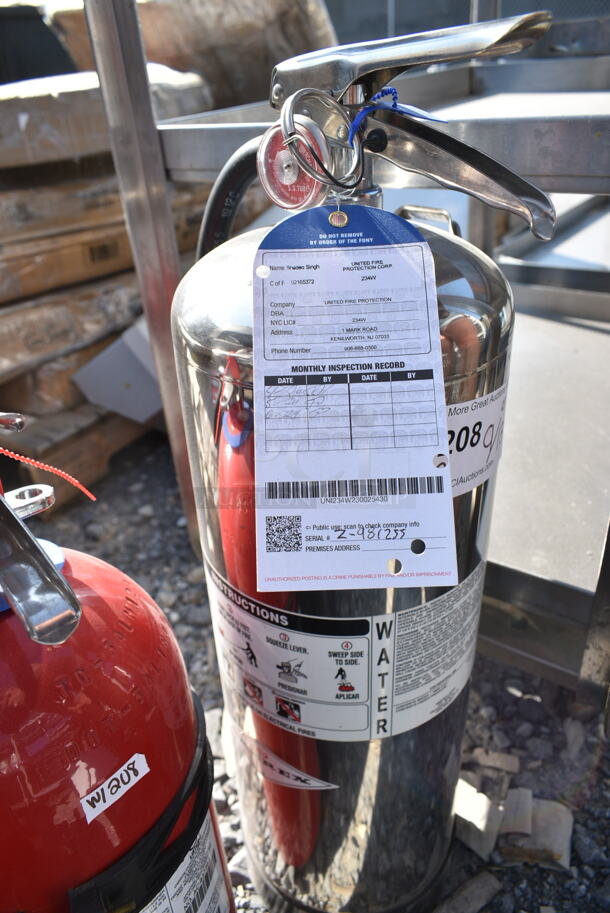 2 Fire Extinguishers. 2 Times Your Bid! Buyer Must Pick Up - We Will Not Ship This Item. - Image 4 of 5