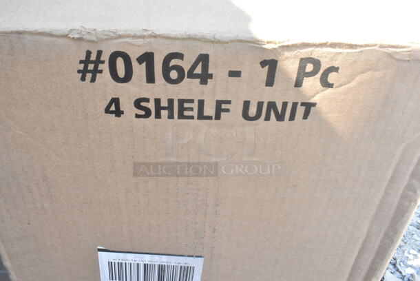 BRAND NEW SCRATCH AND DENT! Box of 4 0164 4 Shelf Unit. May Be Missing Pieces.  - Image 3 of 4