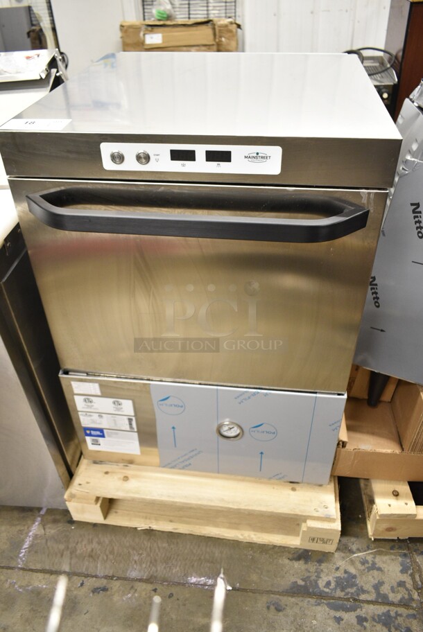 BRAND NEW SCRATCH AND DENT! 2024 Mainstreet 541HTUC30 HTUC Stainless Steel Commercial Undercounter Hi Temp High-Temperature Undercounter Dishwasher - 208/240 Volts, 1 Phase.  - Image 2 of 12