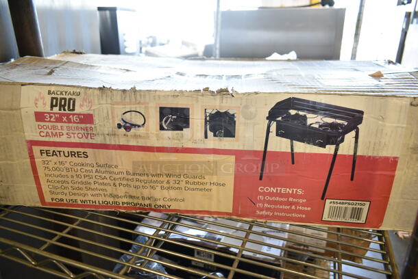 BRAND NEW SCRATCH AND DENT! Backyard Pro 554BPSQ2150 32" Double Burner Outdoor Range - 150,000 BTU - Image 3 of 4