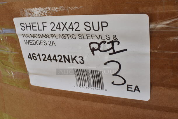 2 BRAND NEW SCRATCH AND DENT! Items Including Metro 2442NK3 Super Erecta Metroseal 3 Wire Shelf - 24" x 42" and Regency Stainless Steel Table. 2 Times Your Bid! May Be Missing Pieces. - Image 4 of 4