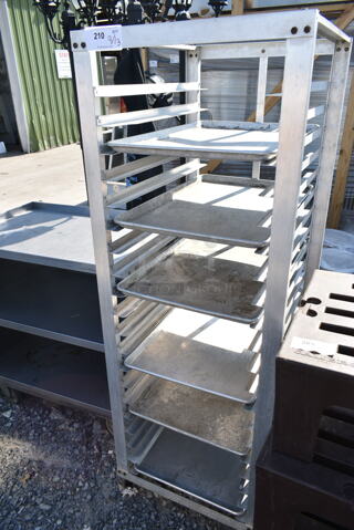 Metal Commercial Pan Transport Rack on Commercial Casters. 