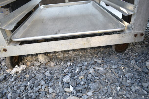 Metal Commercial Pan Transport Rack on Commercial Casters.  - Image 2 of 3
