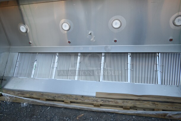 BRAND NEW! 10.5' CaptiveAire 6024 ND-2 Stainless Steel Commercial Grease Hood w/ Filters and Lights.  - Image 5 of 9
