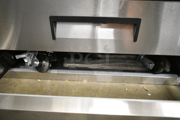 BRAND NEW SCRATCH AND DENT! 2022 Avantco 178CBE52HC Stainless Steel Commercial 2 Drawer Chef Base w/ Commercial Casters. 115 Volts, 1 Phase. Tested and Working! - Image 5 of 8