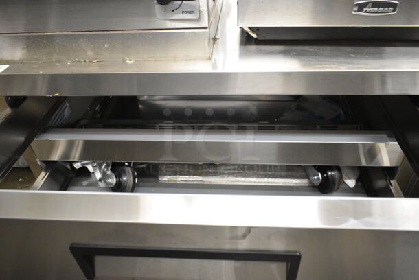 BRAND NEW SCRATCH AND DENT! 2022 Avantco 178CBE52HC Stainless Steel Commercial 2 Drawer Chef Base w/ Commercial Casters. 115 Volts, 1 Phase. Tested and Working! - Image 6 of 8