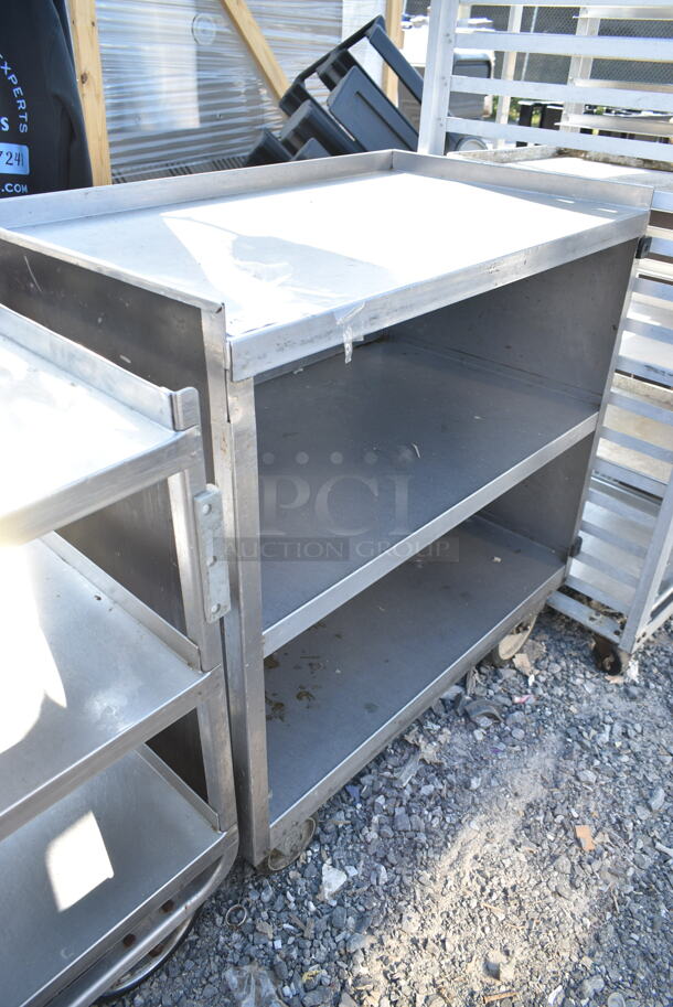 Stainless Steel 3 Tier Cart on Commercial Casters.  - Image 2 of 4
