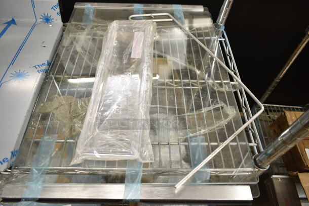 ALL ONE MONEY! Lot of Various Items Including Metal Piece, Gloves, Range Drip Pans.  - Image 6 of 8