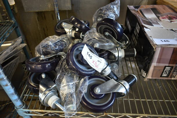 BRAND NEW SCRATCH AND DENT! Lot of 16 Commercial Casters. - Image 1 of 7