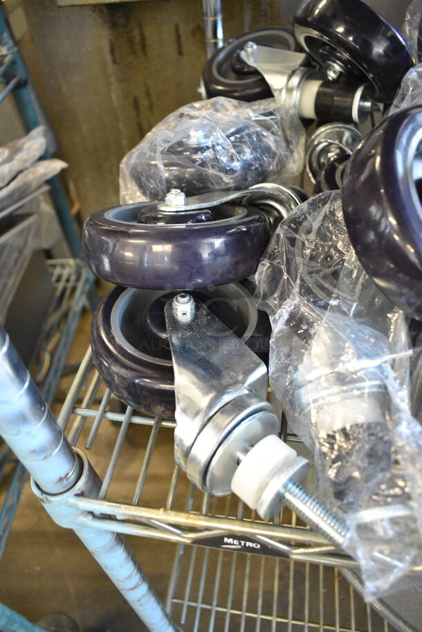 BRAND NEW SCRATCH AND DENT! Lot of 16 Commercial Casters. - Image 3 of 7