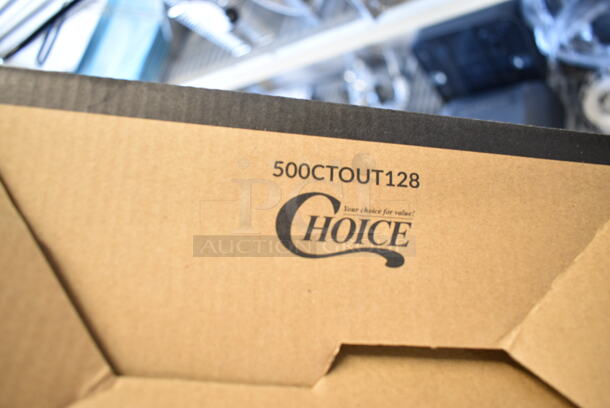 ALL ONE MONEY! Lot of Various Items Including Poly 6 Quart Bins, 19 Choice 500CTOUT128 128 oz. Beverage Take-Out Container - 25/Case, 357FPB5030A0 Flat Tech FPB5030A05 22 1/2" x 21" Yellow Table Pad, 2-S Foam Trays. - Image 7 of 11