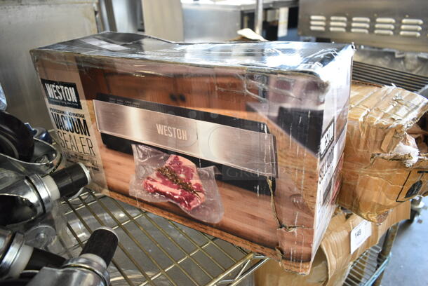 BRAND NEW SCRATCH AND DENT! Weston 65-0501-W Professional Advantage External Vacuum Packaging Machine with 11" Seal Bar. 120 Volts, 1 Phase.  - Image 2 of 3
