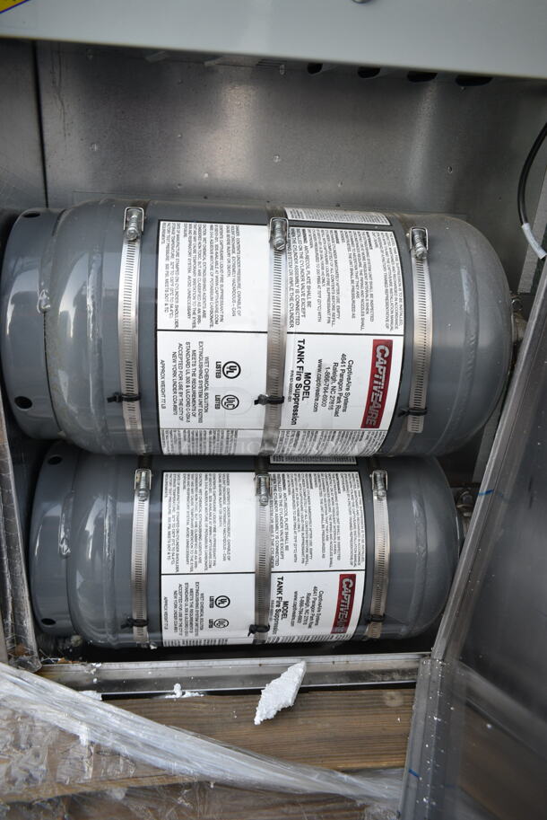 BRAND NEW! 6' CaptiveAire 6024 ND-2 Stainless Steel Commercial SELF CONTAINED Grease Hood w/ Filters and Light.  - Image 9 of 12
