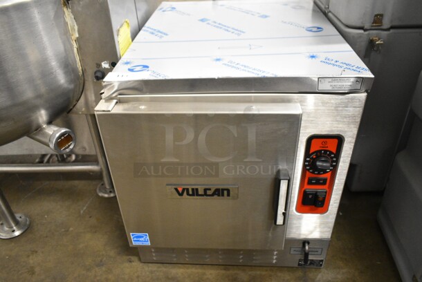 BRAND NEW SCRATCH AND DENT! Vulcan C24EO5AF Stainless Steel Commercial Countertop Electric Powered Single Deck Steam Cabinet. 240 Volts, 3/1 Phase. - Image 2 of 11