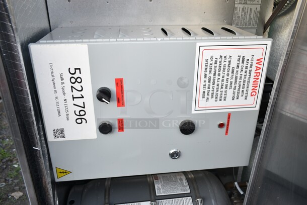 BRAND NEW! 6' CaptiveAire 6024 ND-2 Stainless Steel Commercial SELF CONTAINED Grease Hood w/ Filters and Light.  - Image 11 of 12
