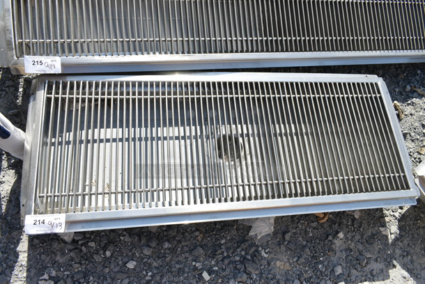 BRAND NEW SCRATCH AND DENT! Regency 600FT1848SS 18" x 48" 14-Gauge Stainless Steel Floor Trough with Grate - Image 5 of 6