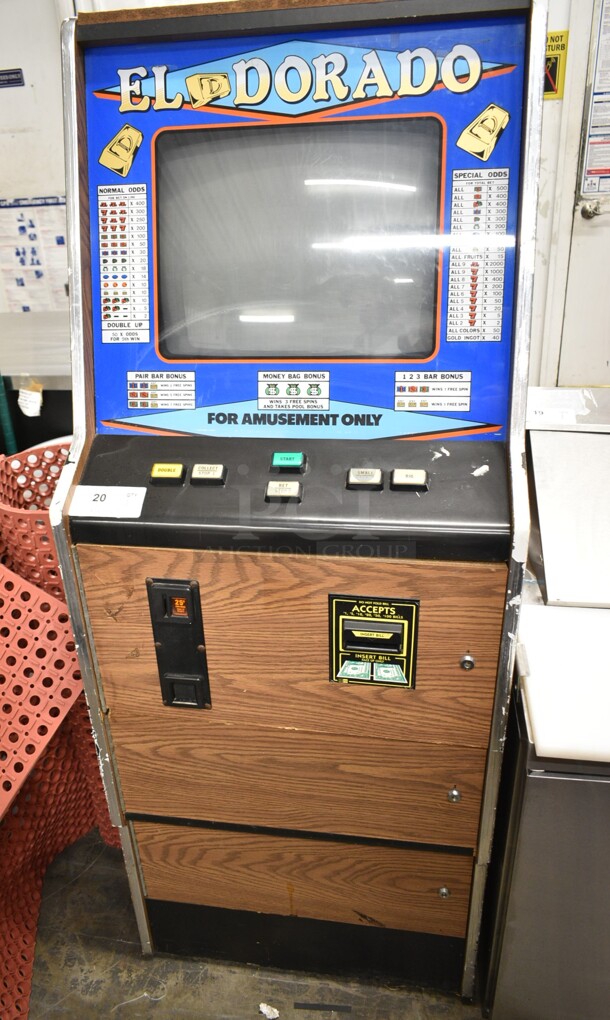 El Dorado Arcade Game w/ Bill and Coin Acceptor. Tested and Working! - Image 1 of 9