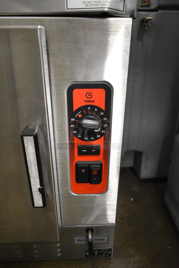BRAND NEW SCRATCH AND DENT! Vulcan C24EO5AF Stainless Steel Commercial Countertop Electric Powered Single Deck Steam Cabinet. 240 Volts, 3/1 Phase. - Image 4 of 11