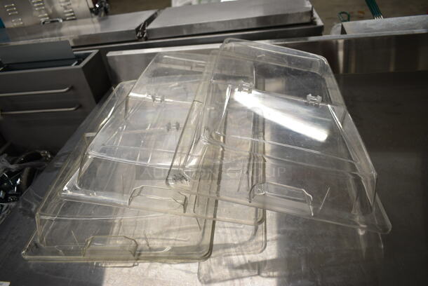 ALL ONE MONEY! Lot of Choice 844CUREDSTRE Orange Anti Fatigue Floor Mat, 2 Racks, 3 Clear Poly Center Hinge Lids.  - Image 2 of 8