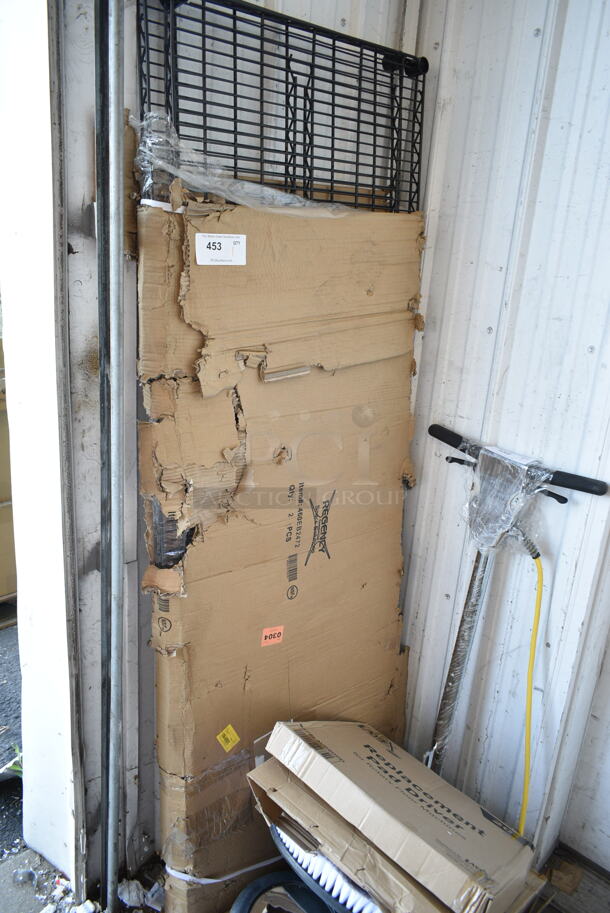 Box of 2 BRAND NEW SCRATCH AND DENT! Regency 460EB2472 24" x 72" NSF Black Epoxy Wire Shelf - Image 2 of 3