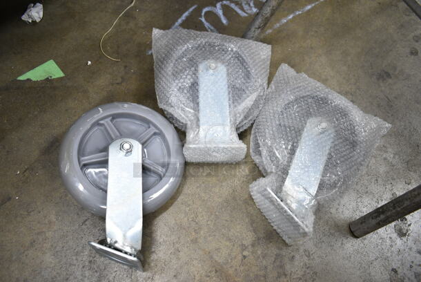 ALL ONE MONEY! Lot of 4 BRAND NEW Convection Oven Legs and 3 Casters.  - Image 9 of 10