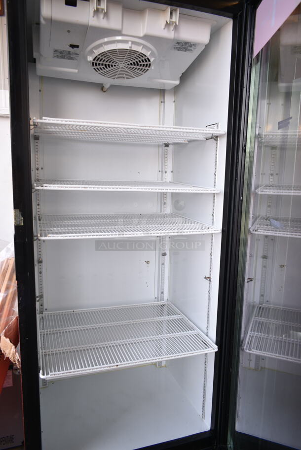 Imbera G319 ENERGY STAR Metal Commercial Single Door Reach In Cooler Merchandiser w/ Poly Coated Racks. 115 Volts, 1 Phase. Tested and Powers On But Does Not Get Cold - Image 3 of 4