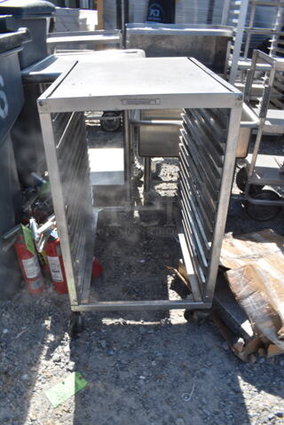 Metal Commercial Pan Transport Rack on Commercial Casters. 