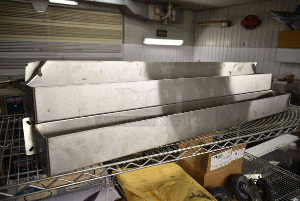 Steelton 712B5548D Stainless Steel Double Tier Speed Rail - 48" - Image 1 of 4