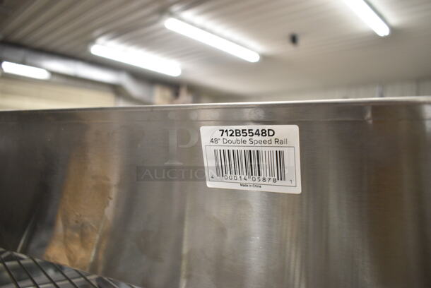 Steelton 712B5548D Stainless Steel Double Tier Speed Rail - 48" - Image 4 of 4