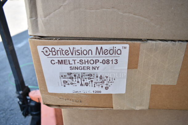 PALLET LOT of 23 BRAND NEW Boxes Including Whole Bean Colombian, M Tucker 10x7x12 White Kraft Strawberry Gazpacho, NOB04SW, M Tucker 10x7x12 White Kraft Braised Pork, C Melt Shop 0813, Karat C-KDL508 Sipper Lid, Designerware DWB10180 Bowls. 23 Times Your Bid!  - Image 12 of 12