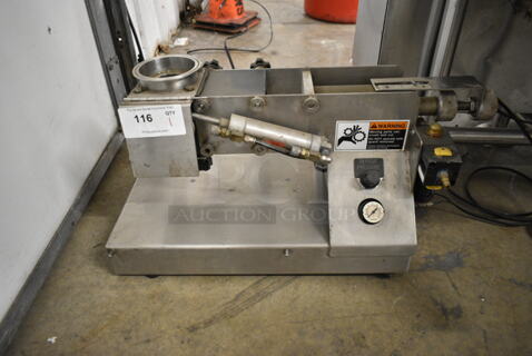 Goodway PF10T Stainless Steel Commercial Countertop Muffin Depositor.
