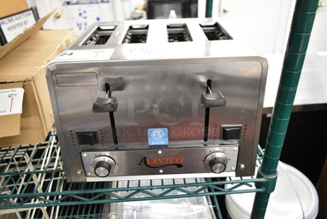 2023 Avantco 184THD27208 Stainless Steel Commercial Countertop 4 Slot Toaster. 208 Volts, 1 Phase. 