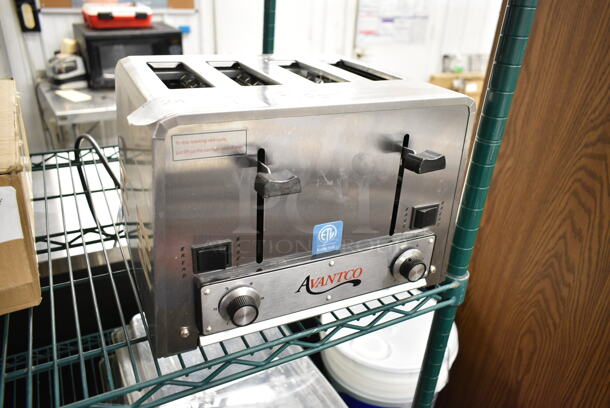 2023 Avantco 184THD27208 Stainless Steel Commercial Countertop 4 Slot Toaster. 208 Volts, 1 Phase.  - Image 3 of 6