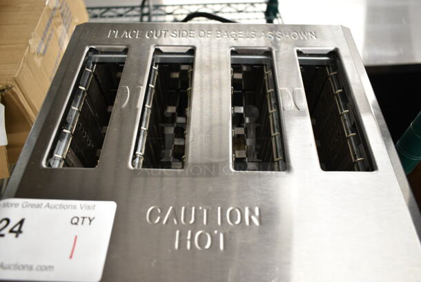 2023 Avantco 184THD27208 Stainless Steel Commercial Countertop 4 Slot Toaster. 208 Volts, 1 Phase.  - Image 5 of 6