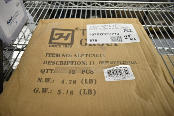 ALL ONE MONEY! Lot of BRAND NEW Items Including 2 Box of 12 Thunder Group ALPTCS011 11" Coupe Style Pizza Trays. - Image 8 of 8
