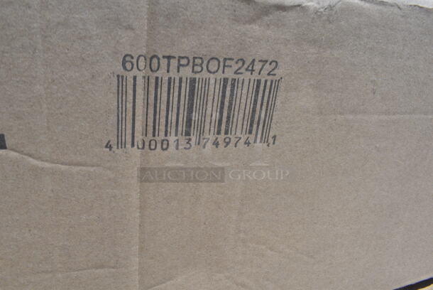 BRAND NEW SCRATCH AND DENT! Regency 600TPBOF2472 Table Frame for 24" x 72" Poly Top Table with Open
Base and 6" Backsplash. Does Not Come w/ Cutting Board Counter. May Be Missing Pieces.  - Image 2 of 2