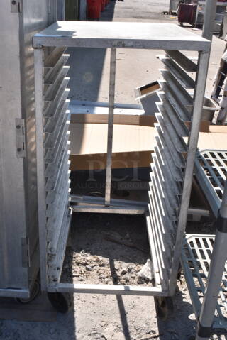 Metal Pan Rack on Commercial Casters. 