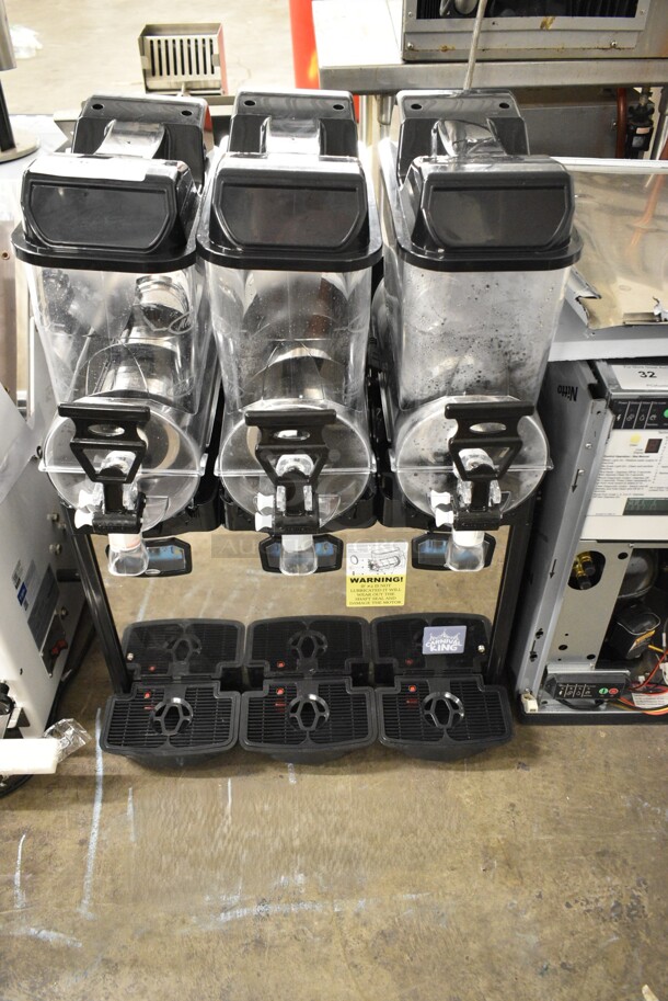 BRAND NEW SCRATCH AND DENT! 2023 Carnival King 382SM3 Triple 2.6 Gallon Pourover Granita / Slushy / Frozen Beverage Dispenser. 120 Volts, 1 Phase. Tested and Working! - Image 2 of 10