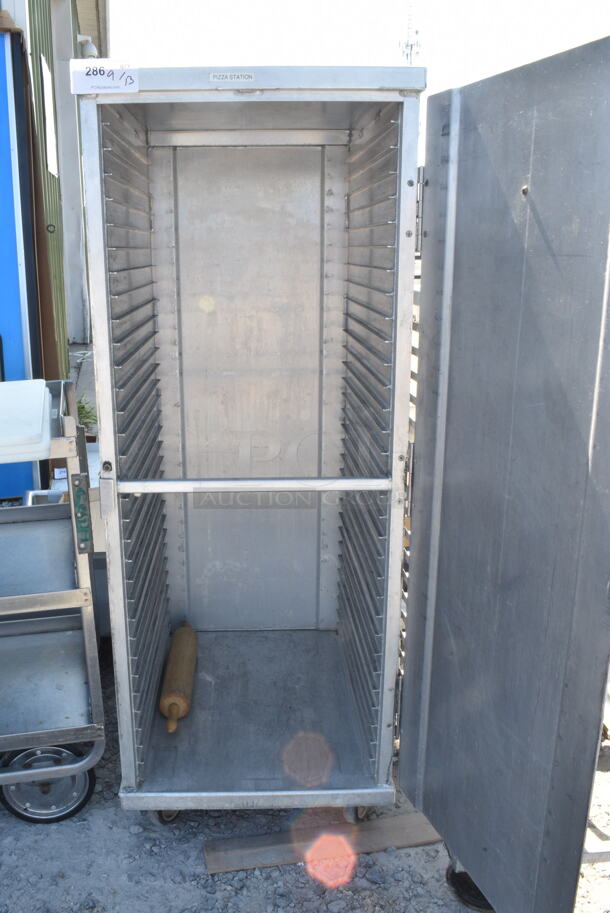 Metal Enclosed Pan Rack on Commercial Casters.   - Image 2 of 4