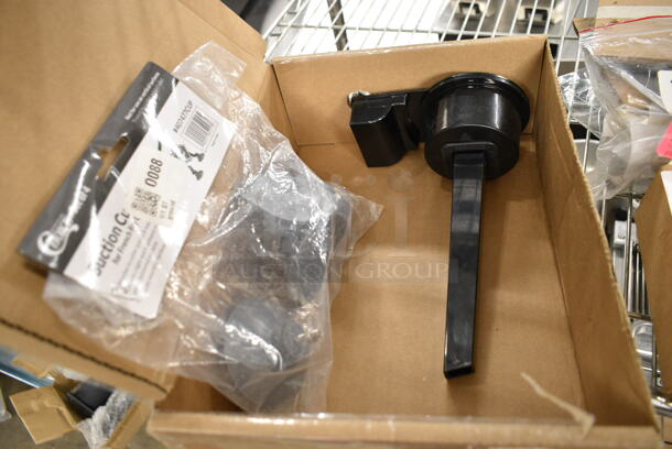 ALL ONE MONEY! Lot of BRAND NEW Items Including Set of 4 Choice 407477CUP Prep / Garde Suction Cup Feet for French Fry Cutters and Dicers and 344110200150 Fetco 1102.00150.00 1.5 Gallon Funnel Assembly for L3D-15 and L3S-15 - Image 2 of 7