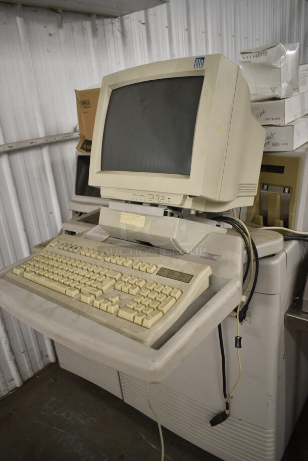 Ortho Vitros 250 Chemistry Analyzer System w/ TVM Low Radiation Color Monitor on Stand - Image 2 of 12