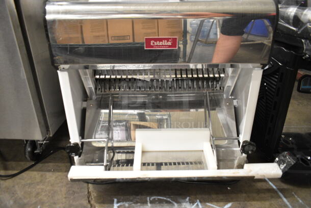 BRAND NEW SCRATCH AND DENT! Estella 348BSL34 Countertop Bread Slicer - 3/4" Slice Thickness, 18 3/4" Max Loaf Length. 110 Volts, 1 Phase. Tested and Working! - Image 4 of 9