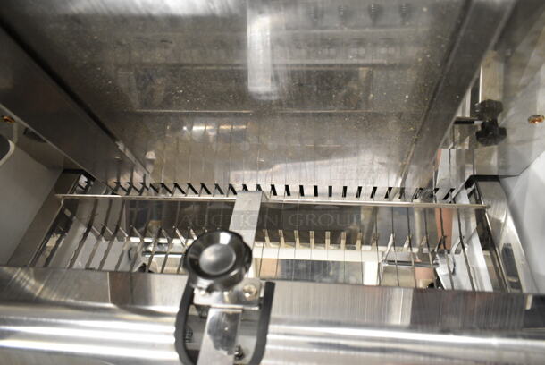BRAND NEW SCRATCH AND DENT! Estella 348BSL34 Countertop Bread Slicer - 3/4" Slice Thickness, 18 3/4" Max Loaf Length. 110 Volts, 1 Phase. Tested and Working! - Image 8 of 9