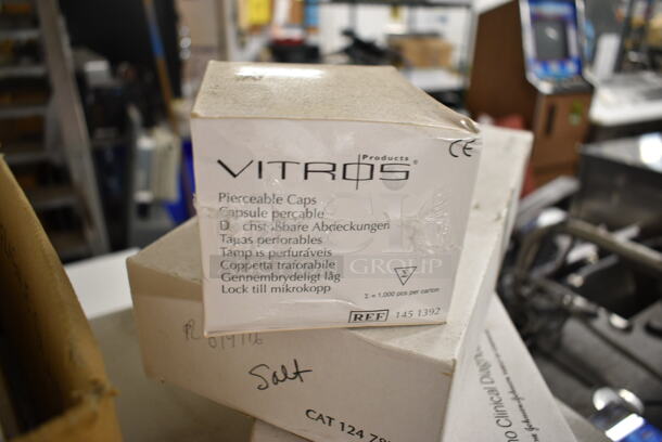 Ortho Vitros 250 Chemistry Analyzer System w/ TVM Low Radiation Color Monitor on Stand - Image 10 of 12