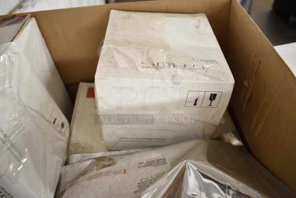 Ortho Vitros 250 Chemistry Analyzer System w/ TVM Low Radiation Color Monitor on Stand - Image 11 of 12