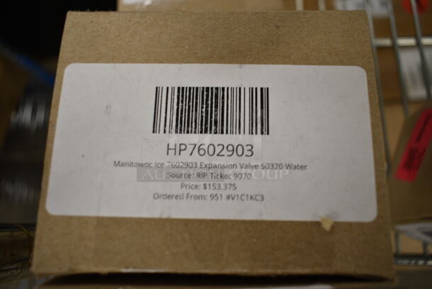 4 BRAND NEW SCRATCH AND DENT! Items Including HP7602893 Manitowoc Ice 7602893 Expnsn Valve S0320/I0320 Air,  HP7602903 Manitowoc Ice 7602903 Expansion Valve S0320 Water, HP7602253 Manitowoc Ice 7602253 Expnsn Valve S0850/1000/1450, HP7600173 Manitowoc Ice 7600173 Kit Exp Vlv Danfoss Q210/270. 4 Times Your Bid!  - Image 4 of 6