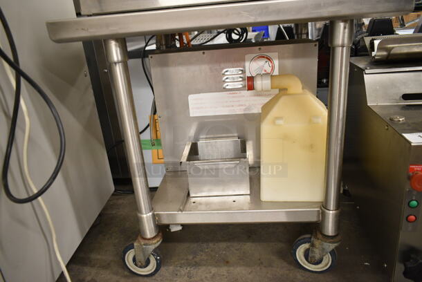 Wunderbar Stainless Steel Commercial Pizza Saucer on Equipment Stand w/ Commercial Casters. Tested and Working! - Image 6 of 8